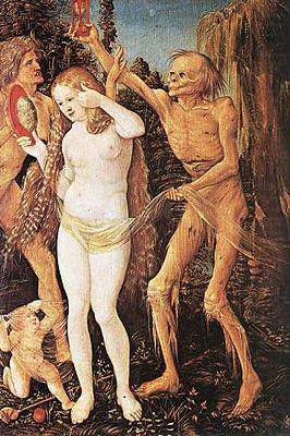 Hans Baldung Grien Three Ages of Woman and Death 1510 oil painting picture
